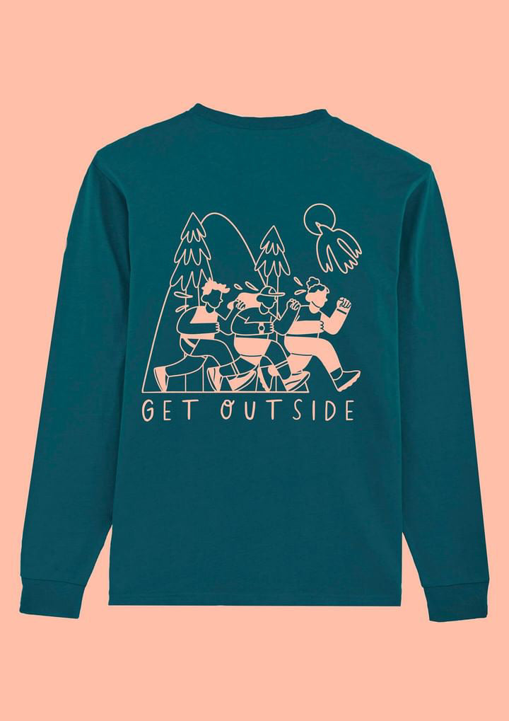 Unisex Run Sweatshirt in Green