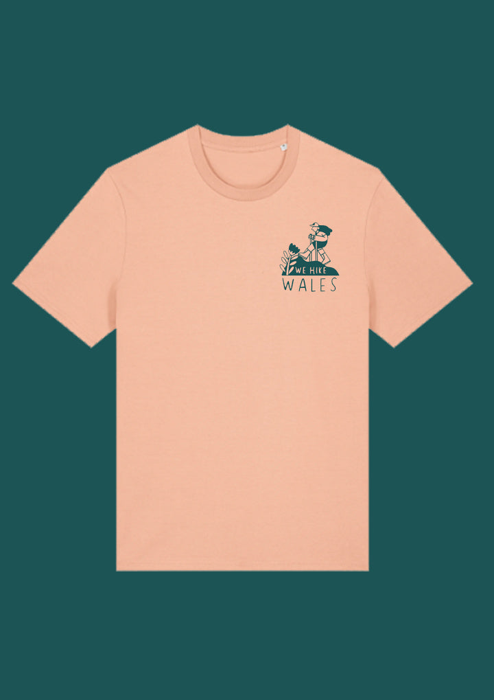 Unisex Hike Tee in Peach