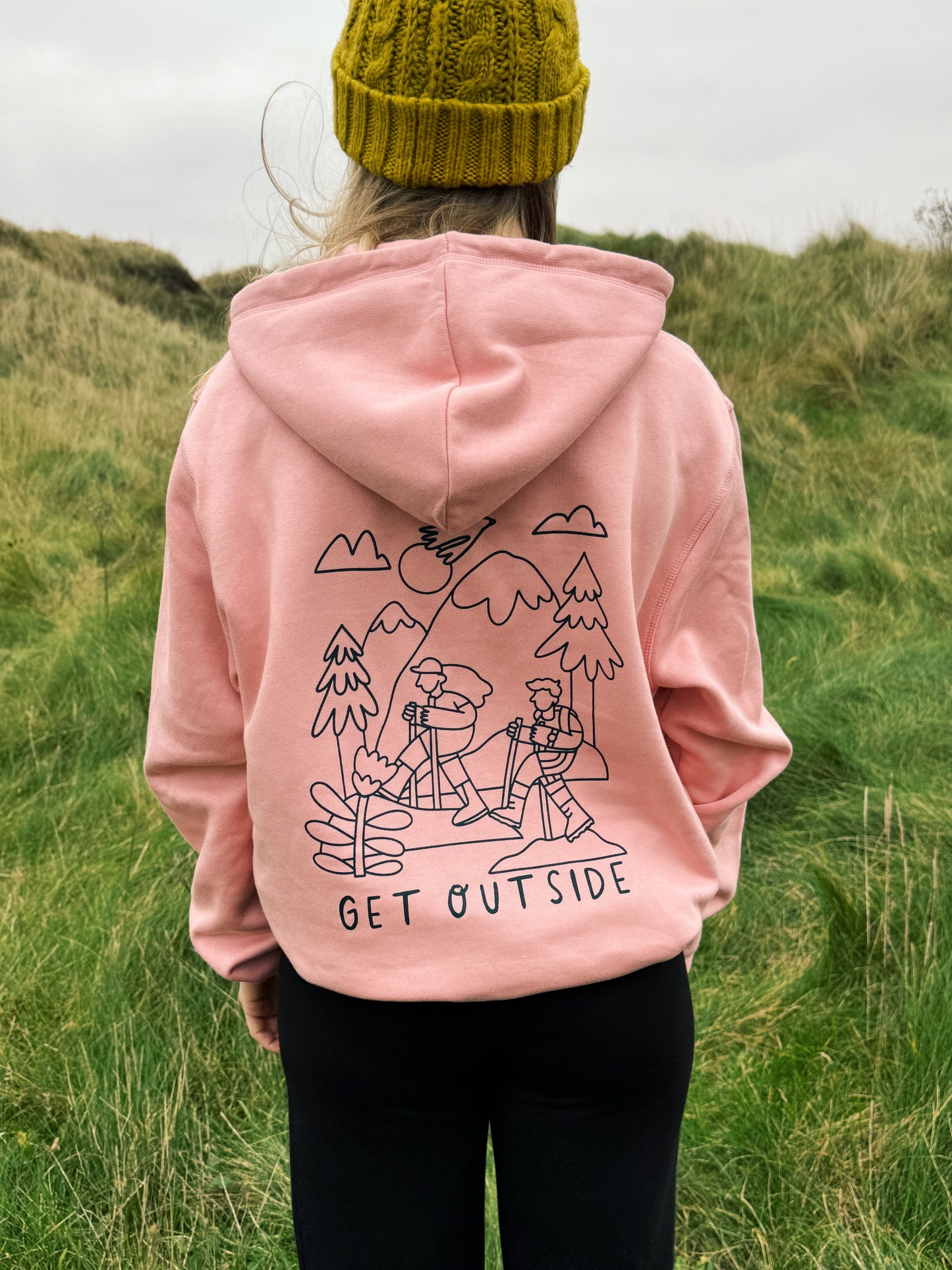 Unisex Hike Hoodie in Pink