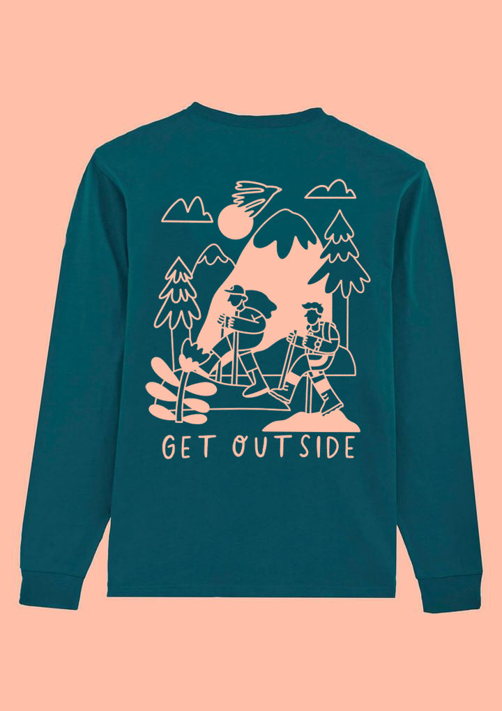 Unisex Hike Sweatshirt in Green