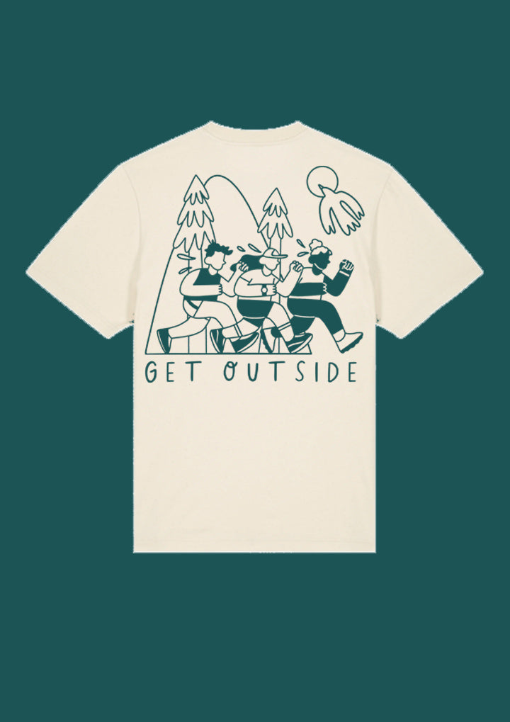 Unisex Run Tee in Natural