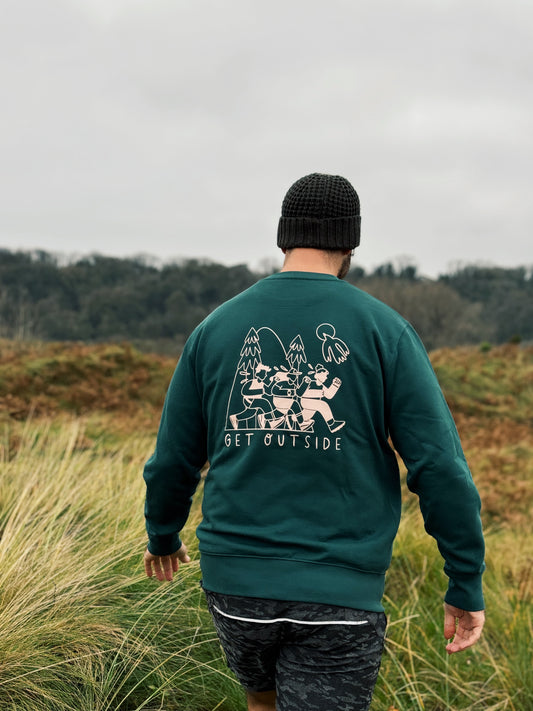 Unisex Run Sweatshirt in Green