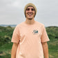 Unisex Run Tee in Peach