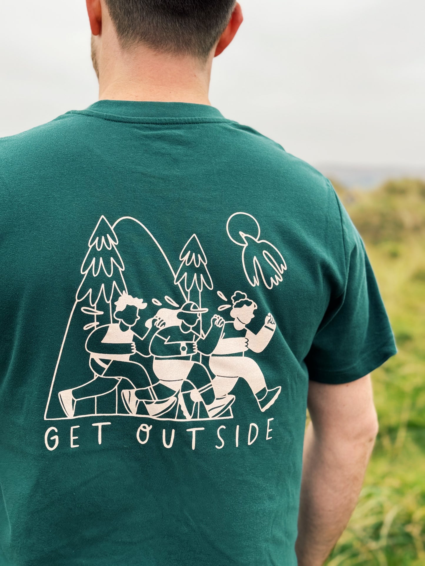 Unisex Run Tee in Green