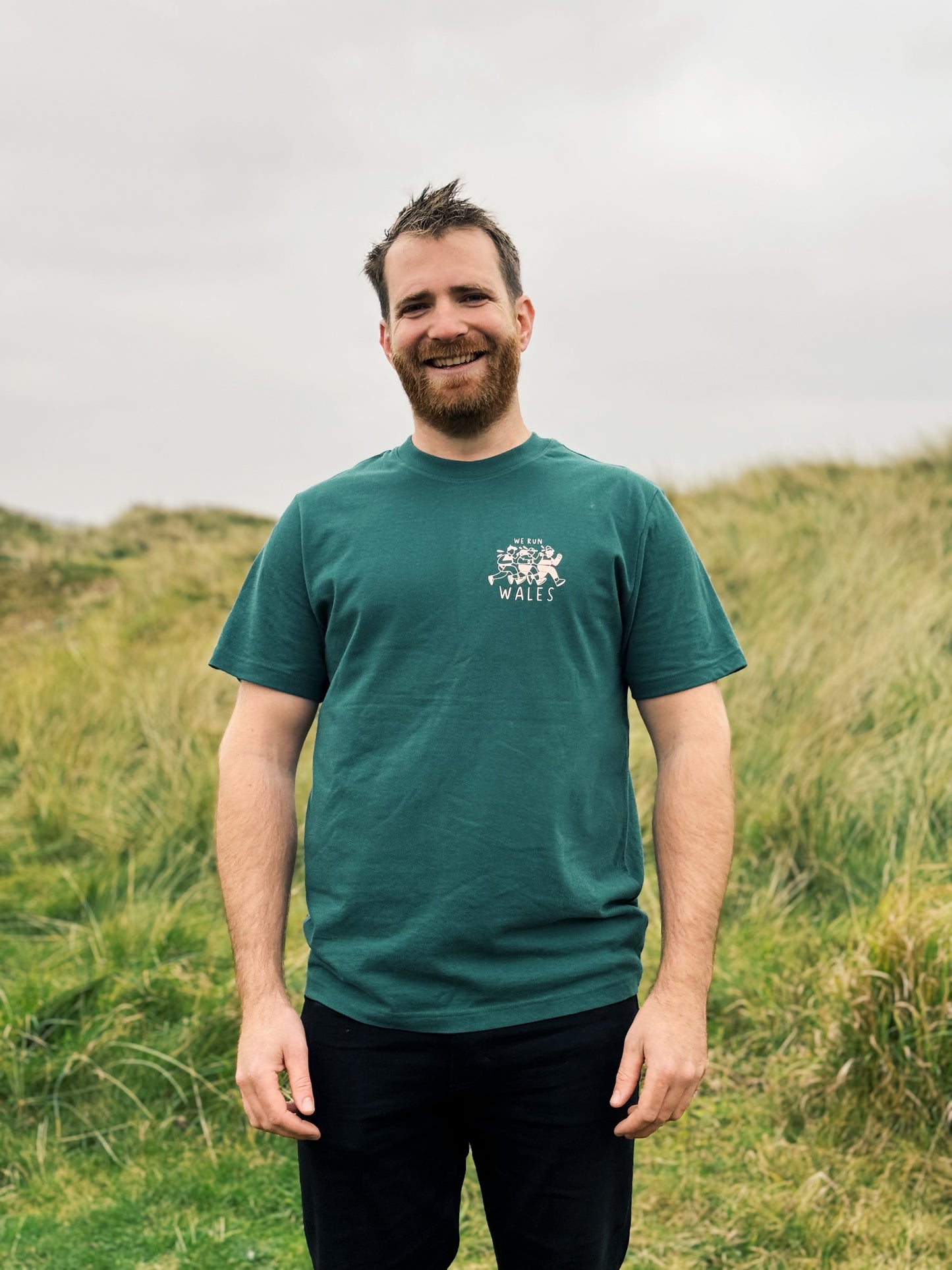 Unisex Run Tee in Green