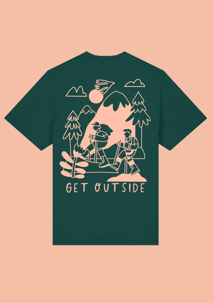 Unisex Hike Tee in Green